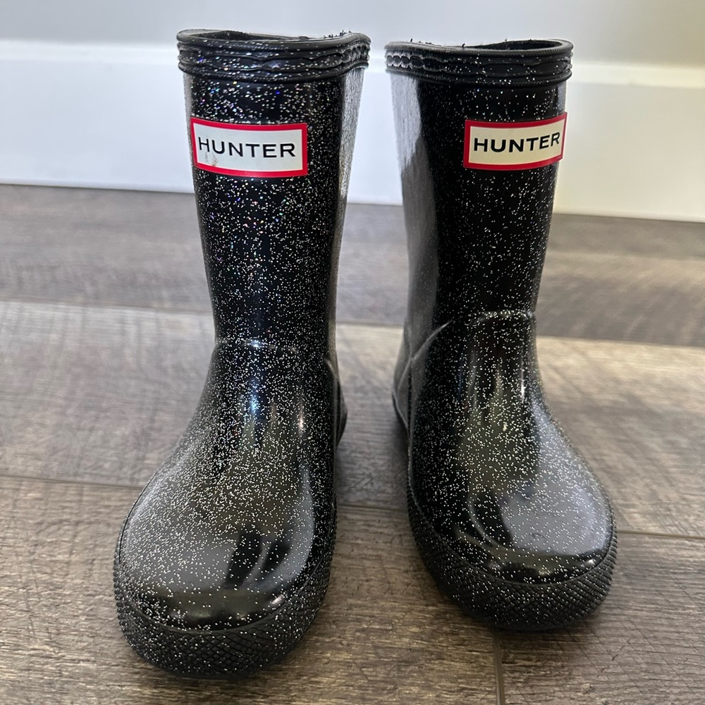 Toddler Glitter Hunter Rain Boots US 7 Toddler